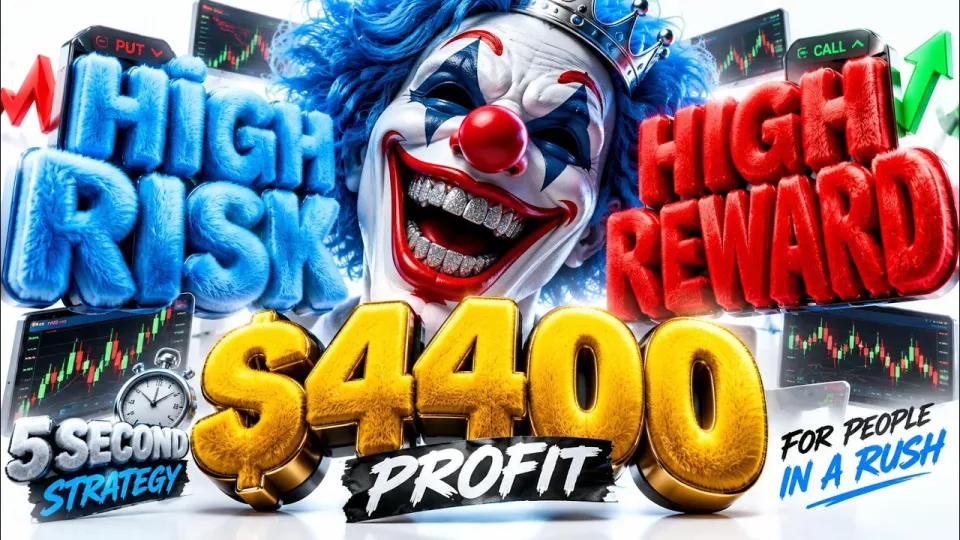 Binary Options High Risk High Reward 5 Second Strategy For People In A Rush Binary Trading Strategy